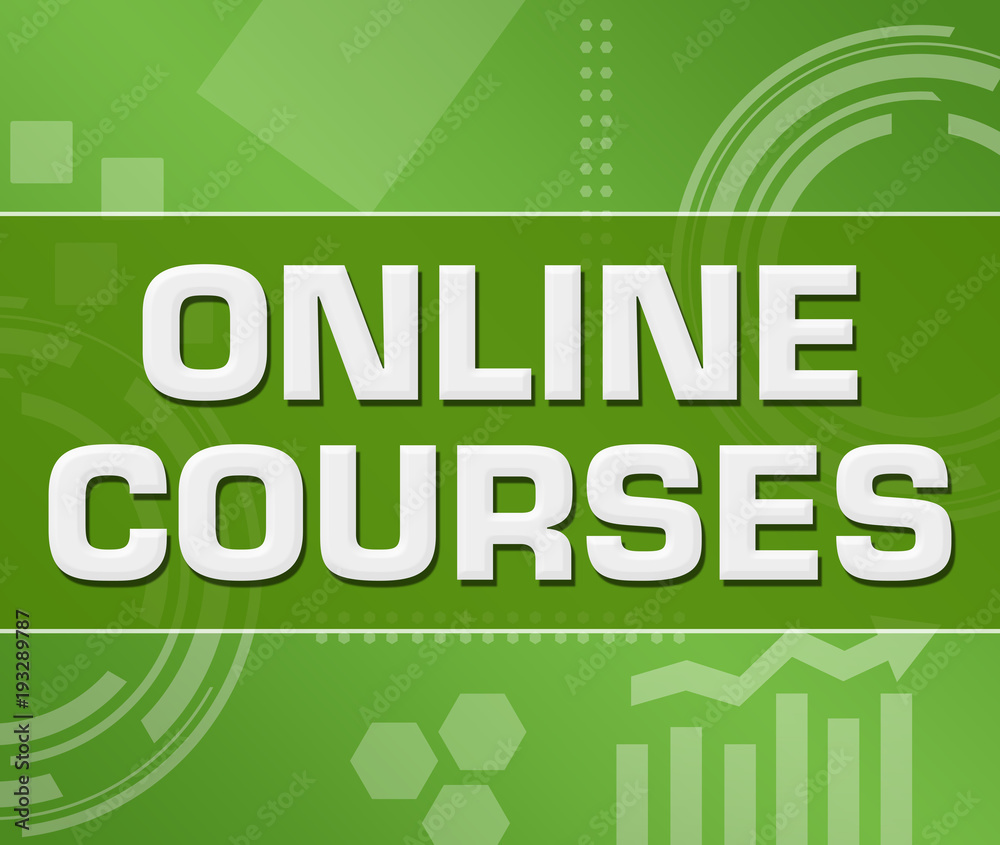 Online Courses Green Technology Background Square Online Courses Green Technology Background Square