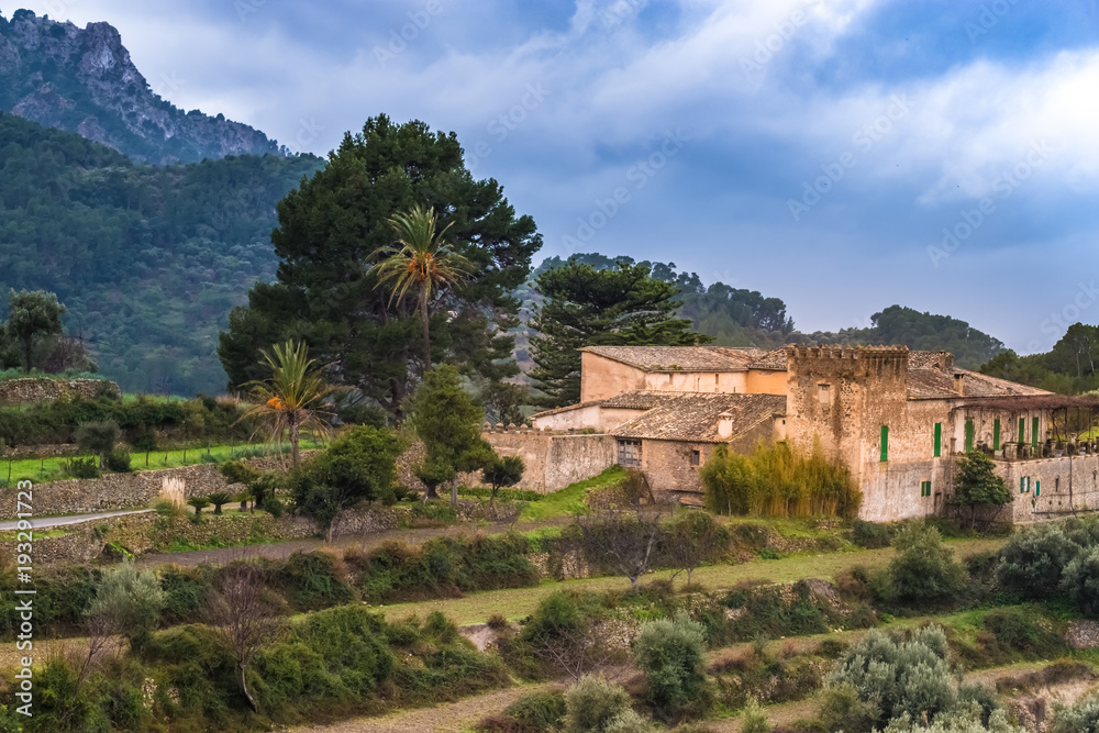 Estellencs, a picturesque village on the Southwest coast of Majorca, Balearic Islands, Spain.