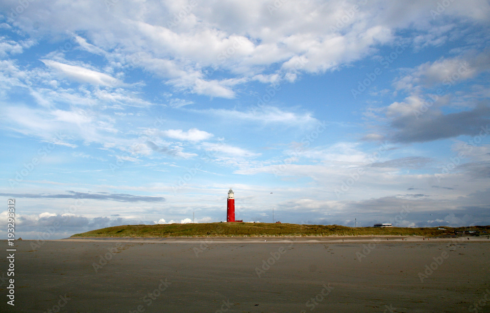 The light house at the beach Texel is caled the  Eierland