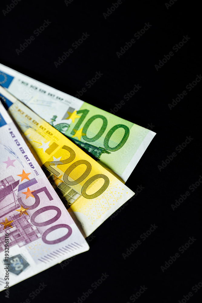 Background of euro bills. Shallow focus. Background of euro bills. Shallow focus.