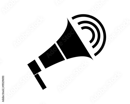 Megaphone pictogram icon vector