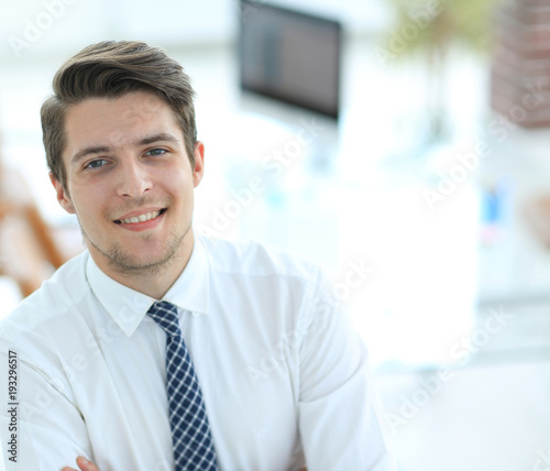 successful employee at a Desk