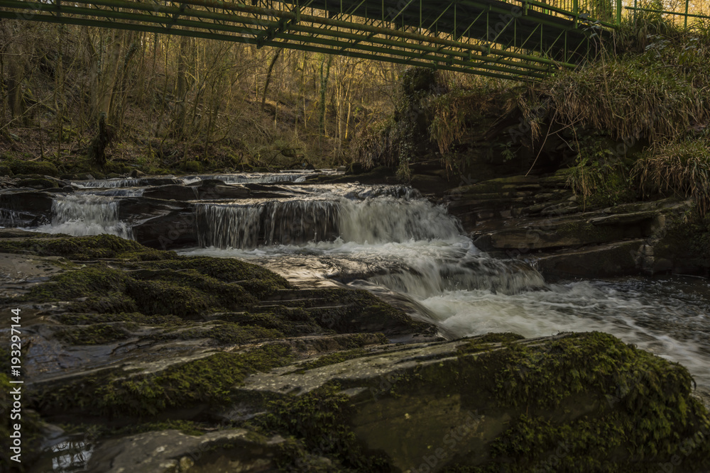 Obraz premium Upper Clydach River Pontardawe, Wales, UK