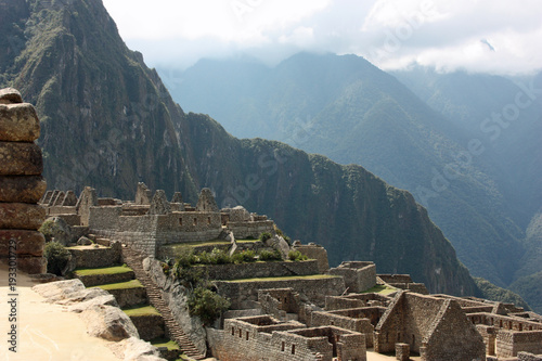 Machu Picchu under clouds