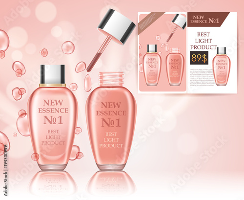 Set cosmetic bottles for your creative projects