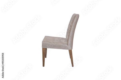 Wood chair. Object isolated of background