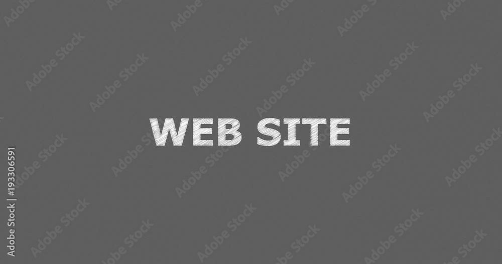 Writing or sketching a word WEB SITE Writing or sketching a word WEB SITE
