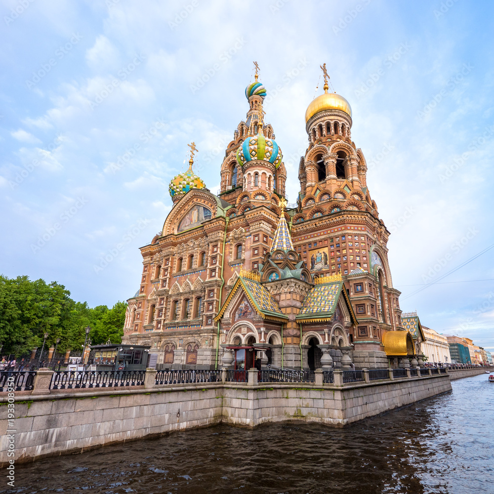 The Church of Our Savior on the Spilled Blood, Saint Petersburg, Russia.