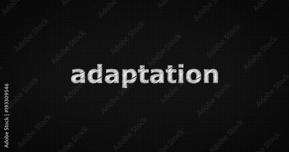 Writing or sketching a word ADAPTATION Writing or sketching a word ADAPTATION