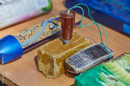 Disguised explosives controlled by phone