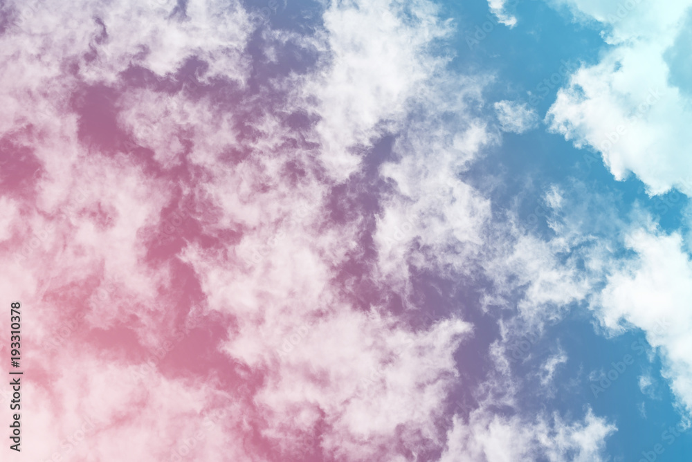 Fototapeta premium sun and cloud background with a pastel colored