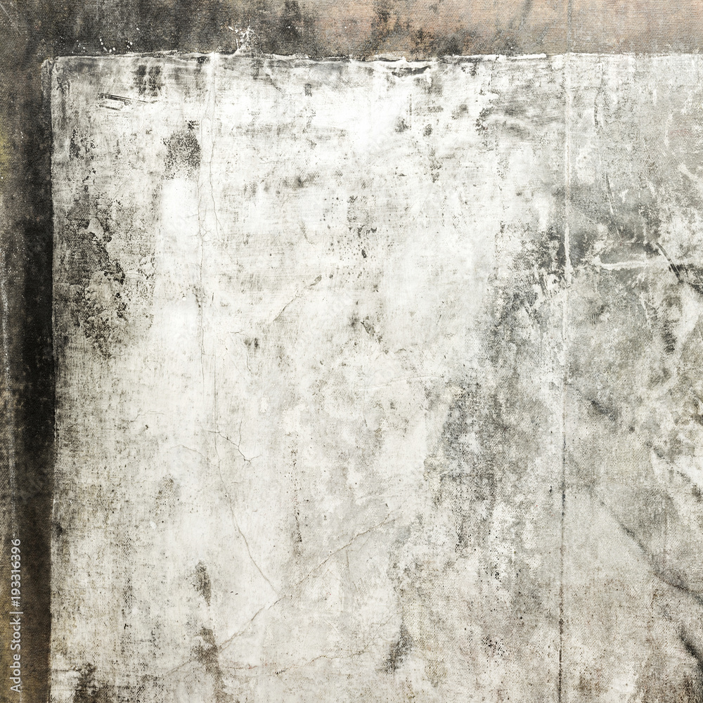 Fototapeta premium Old scratched canvas, texture background