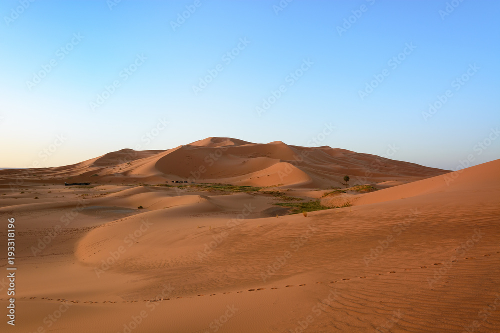 Sahara Desert, Erg Chebi dunes. Merzouga, Morocco