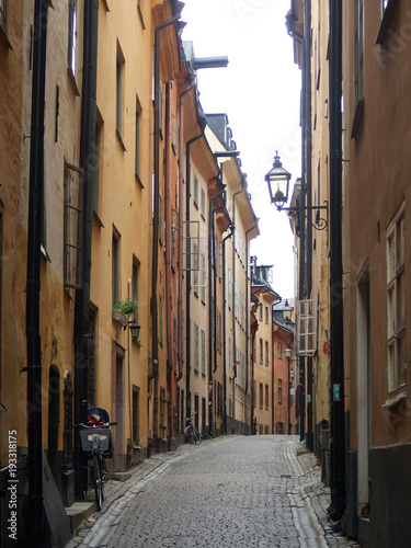 Urocze wąskie uliczki Sztokholmu