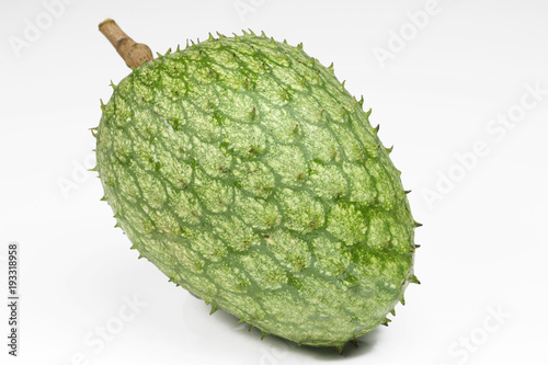 Exotic fruit Mountain soursop in white background photo