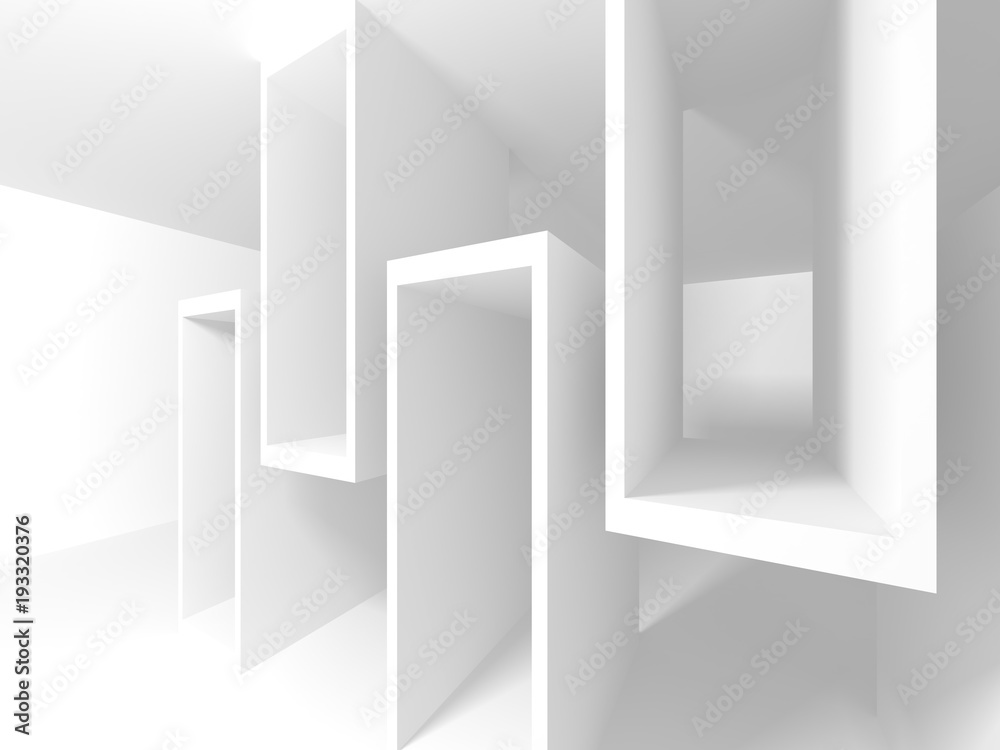 Fototapeta premium Abstract Modern White Architecture Background