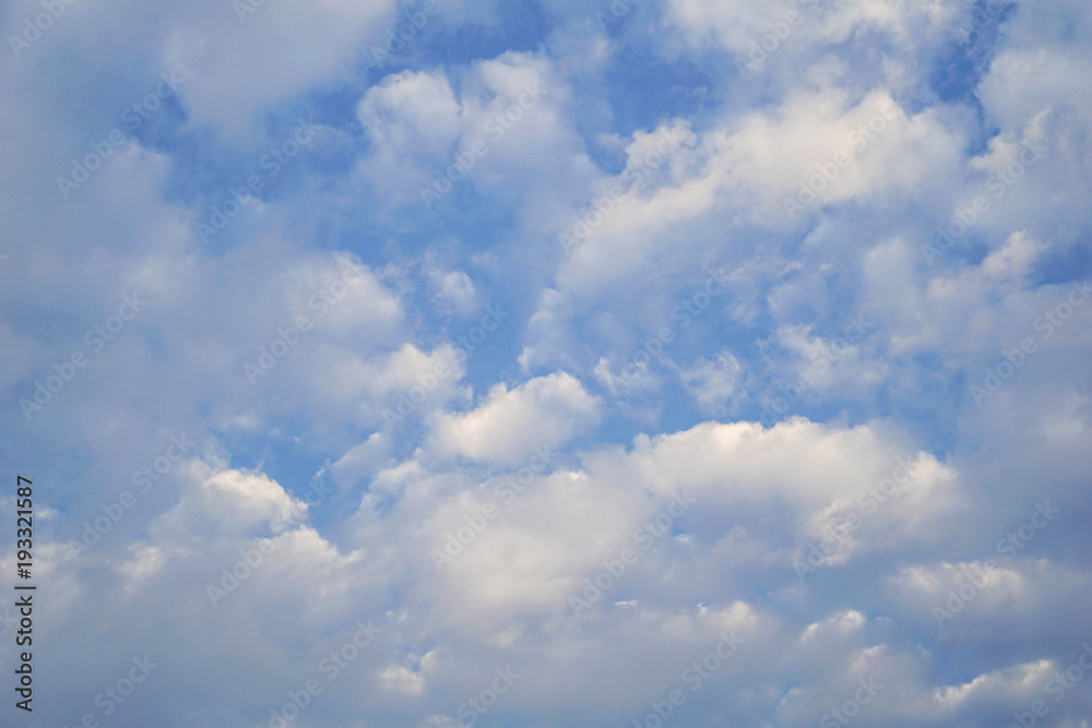The sky in the morning, the concept of fresh morning or the idea of ​​increasing business.