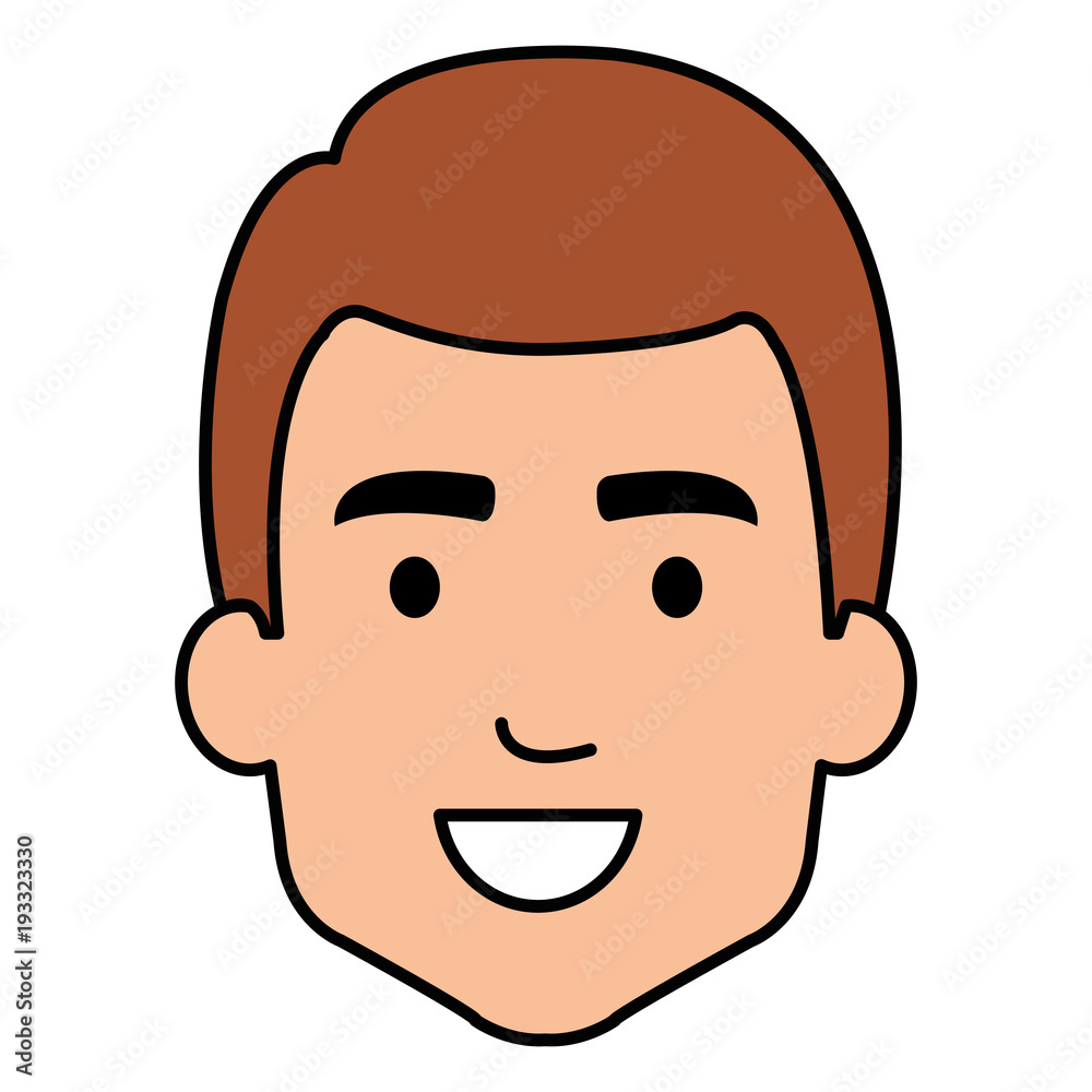 young man head avatar character vector illustration design young man head avatar character vector illustration design