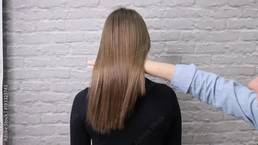 Sick, cut and healthy hair. Hair after treatment. Sick, cut and healthy hair. Hair after treatment.