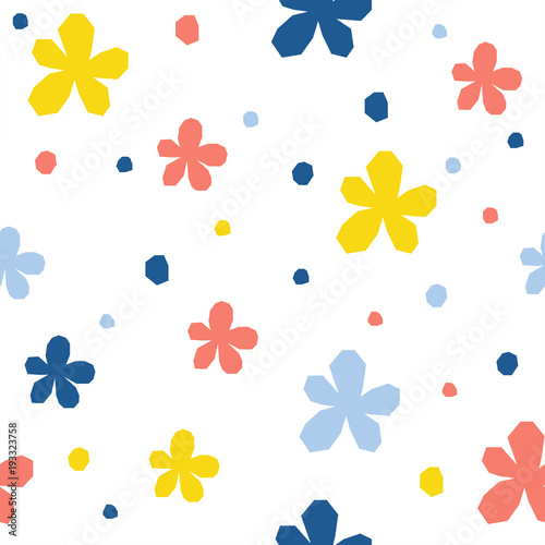 Abstract seamless pattern background. Childish handmade crafted cover for design gift card, birthday wallpaper, album, scrapbook, holiday wrapping paper, bag print, t shirt, baby nappy etc.