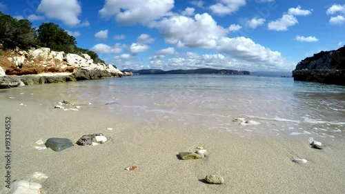 Cala Dragunara shore seen from the ground. Sardinia, Italy photo