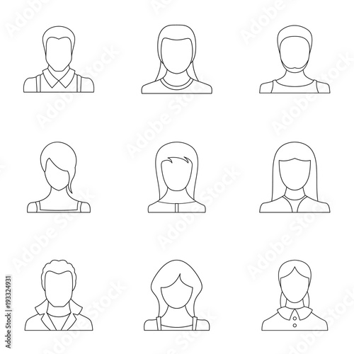 Erysipelas icons set. Outline set of 9 erysipelas vector icons for web isolated on white background