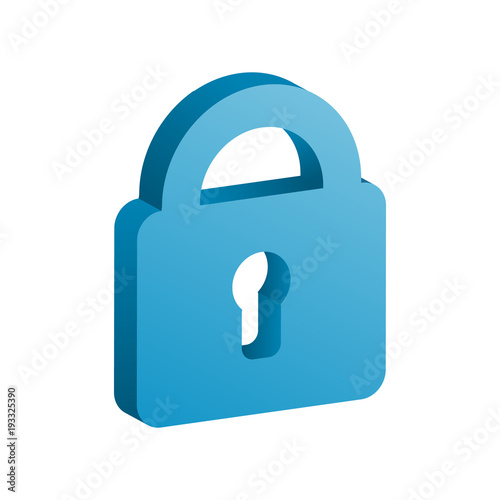 3d locked icon vector illustration. Free royalty images.