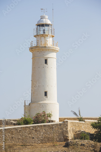 The Paphos Lighthouse. Cyprus landmark