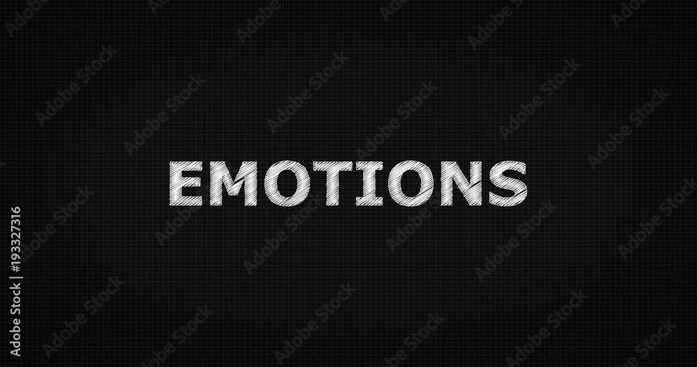 Writing or sketching a word EMOTIONS Writing or sketching a word EMOTIONS