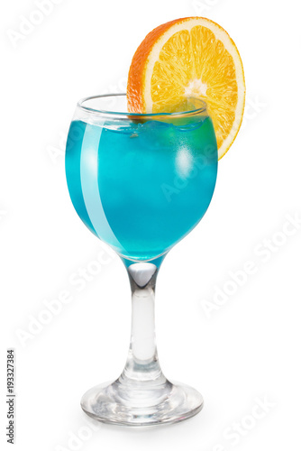 blue alcoholic cocktail