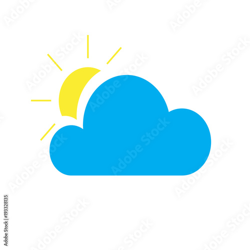 Web elements weather icons for meteorological forecast.