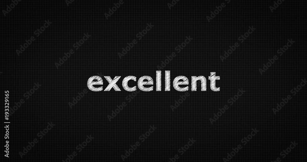 Writing or sketching a word EXCELLENT Writing or sketching a word EXCELLENT