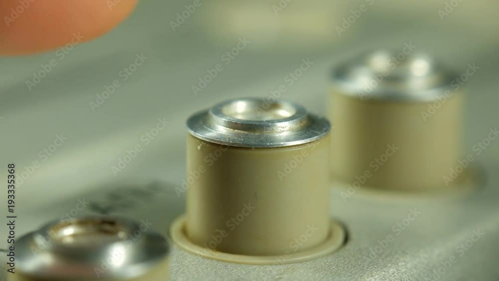 Radio dial, searching for stations. The sound old radio Radio dial, searching for stations. The sound old radio