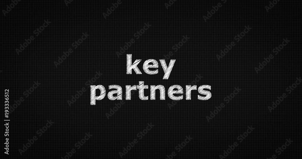 Writing or sketching a word KEY PARTNERS Writing or sketching a word KEY PARTNERS