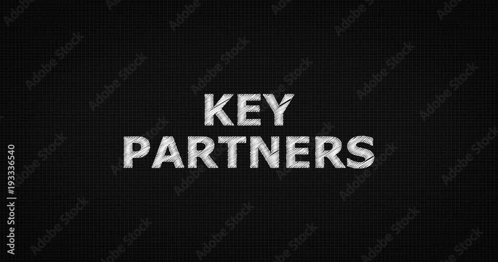 Writing or sketching a word KEY PARTNERS Writing or sketching a word KEY PARTNERS