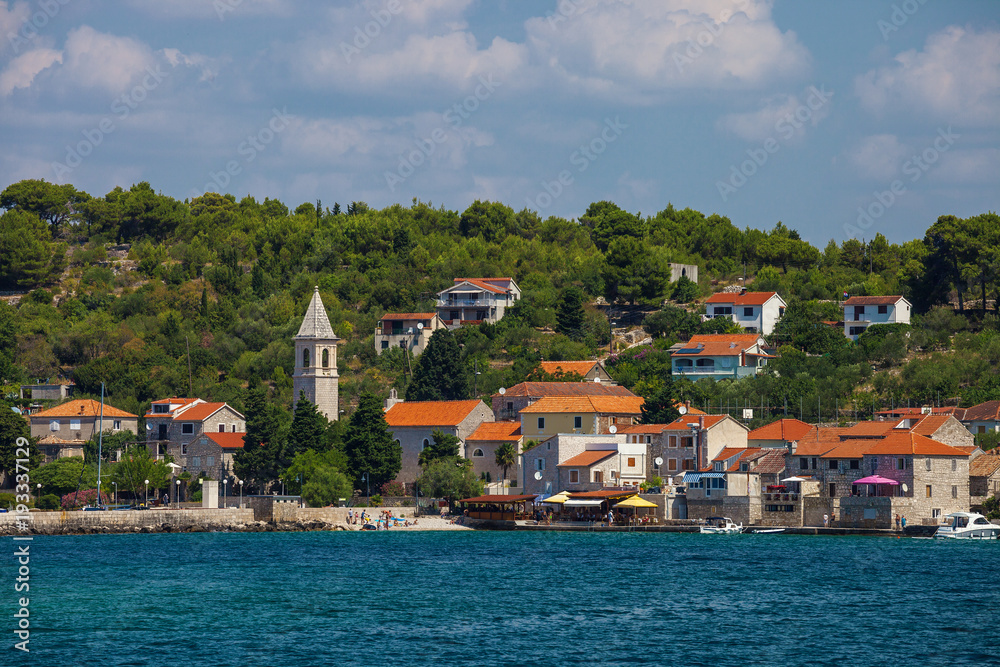 Small and beautiful croatian town Prvic Luka on Prvic Island