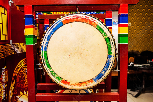 Chinese national worn drum.