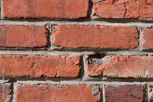 Rough brick closeup abstract texture. 