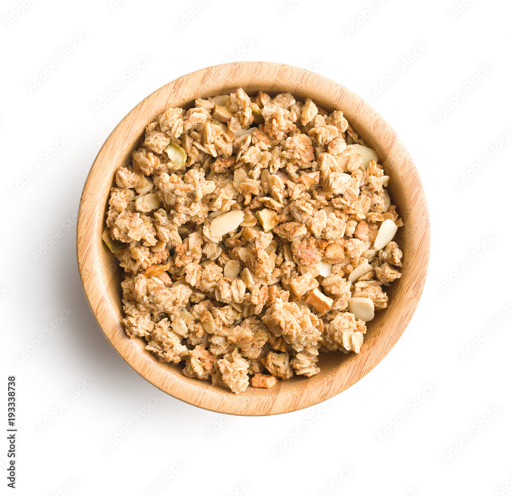 The granola breakfast cereals. - obrazy, fototapety, plakaty 