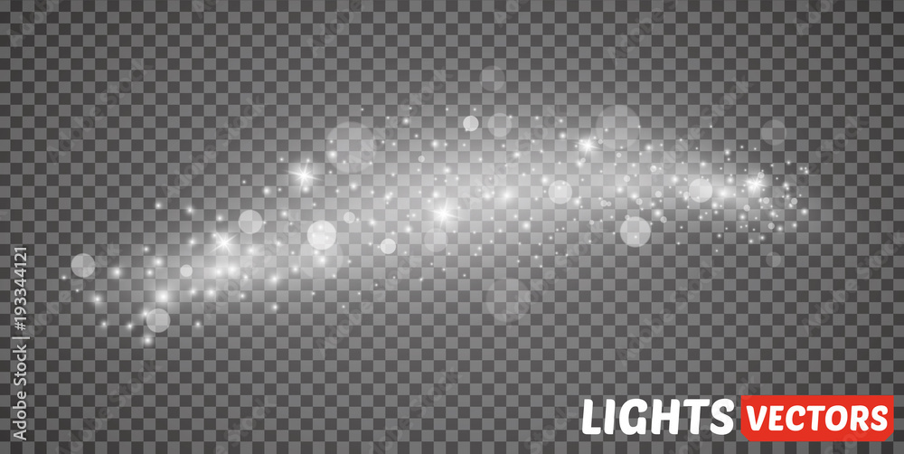 Glow light effect. Vector illustration. Christmas flash. dust Glow light effect. Vector illustration. Christmas flash. dust