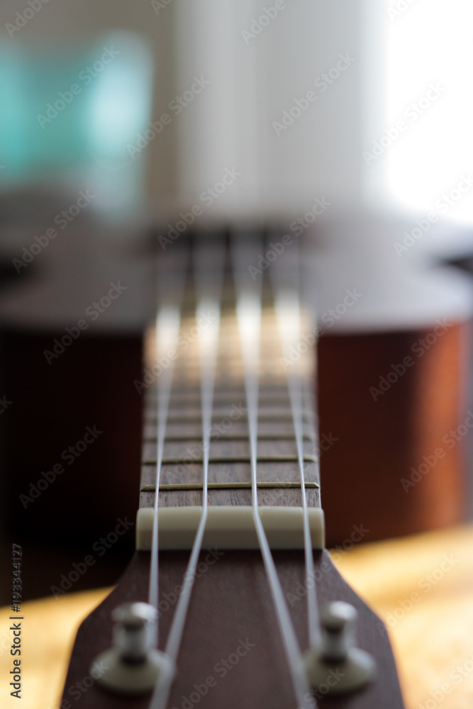 Fototapeta premium A brown ukulele