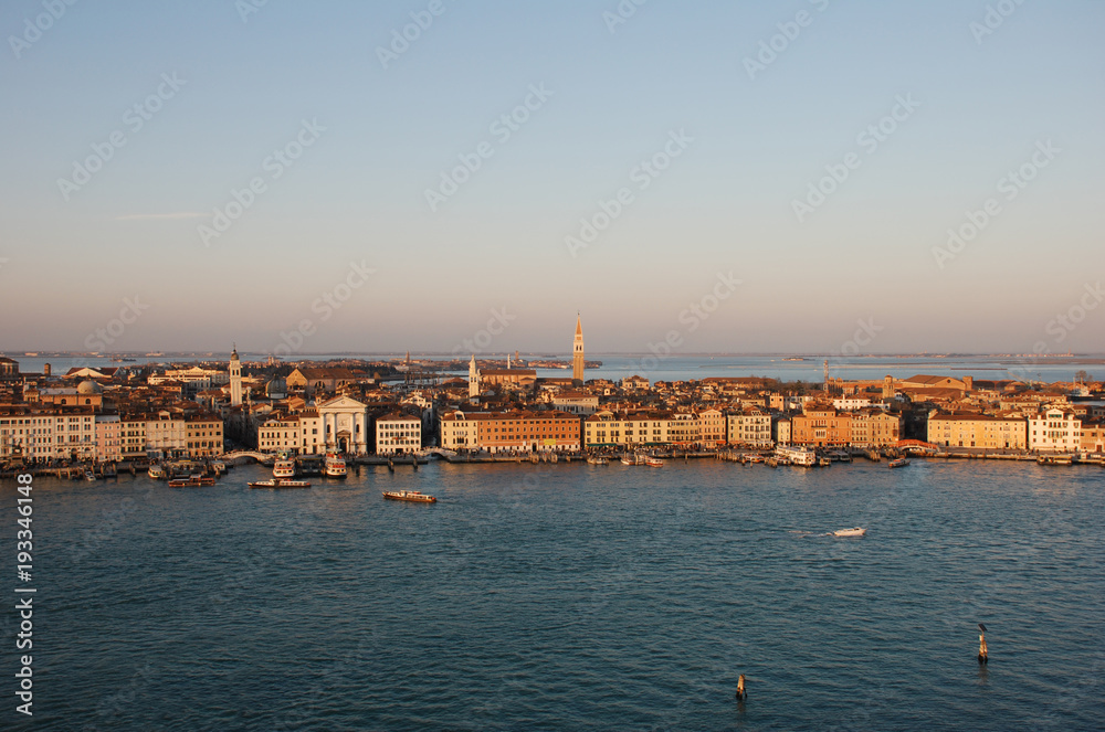 Bacino di San Marco a Venezia visto dall'alto