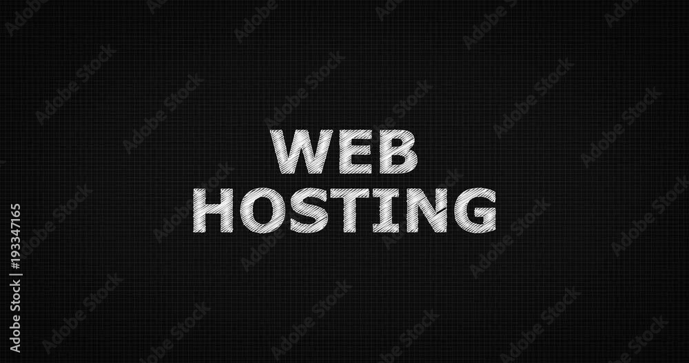 Writing or sketching a word WEB HOSTING Writing or sketching a word WEB HOSTING