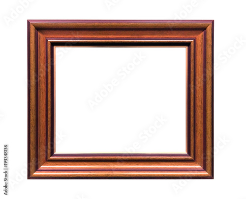 Vintage photo frame on a white background