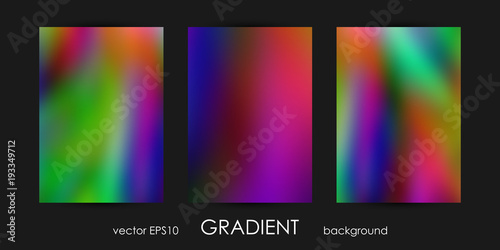Wallpaper Mural Set of Trendy Gradient Backgrounds for Cover, Flyer, Brochure, Poster, Wedding Invitation, Wallpaper, Backdrop. Torontodigital.ca