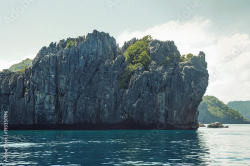 Nang yuan island, option for travel koh samui, koh tao, koh Pangan, tranportation by speed boat, blue sea, rock and place for diving in Thailand