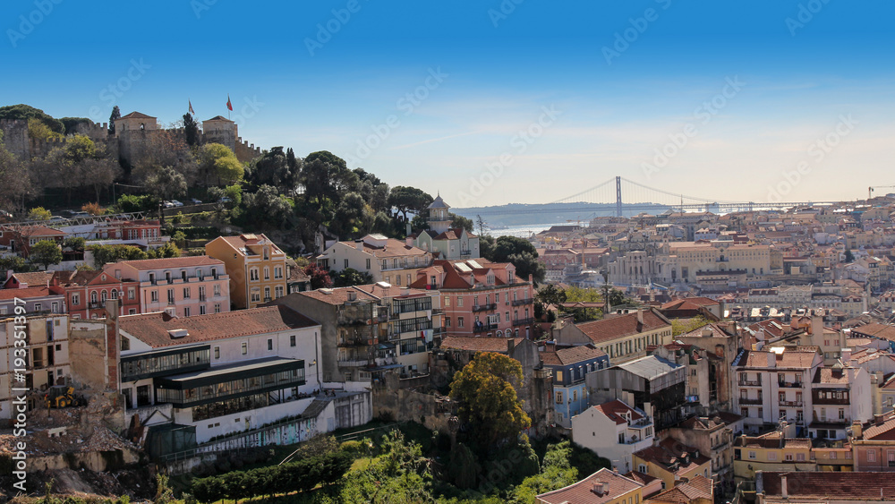 panoramic view of Lisbon, Portugal