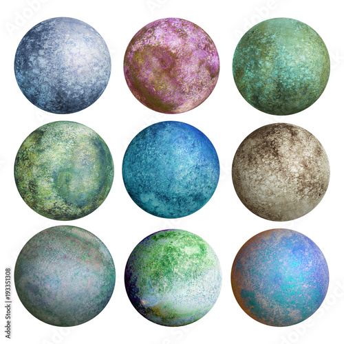 Colorful set of watercolor ...