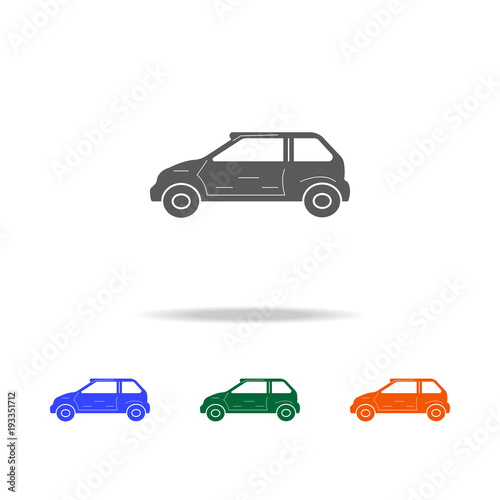 Small hatchback car icon. Types of cars Elements in multi colored icons for mobile concept and web apps. Icons for website design and development, app development