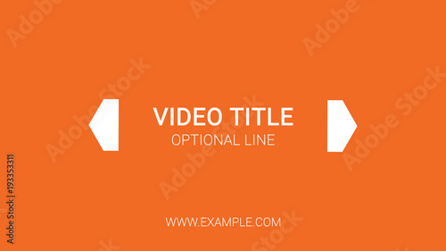 Orange Hexagon Burst Title